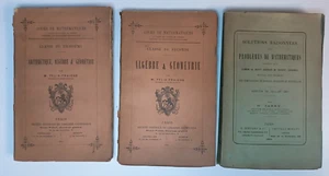 lot 3 anciens livres de mathématiques - M. Félix-Fraiche / N. Jarry - Picture 1 of 12