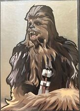 2009 Topps Star Wars Galaxy Series 5 Silver Parallel Chewbacca 3/15