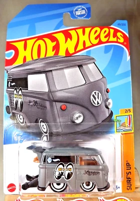 Hot Wheels #49 Surf's Up-Moon Eyes 2023 2/5 KOOL KOMBI gris oscuro con radios AD blancos Foto 1 de 4