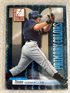 2001 Donruss Elite Jim Thome Primary Colors Blue Card /200 #PC-36 Indians HOF - Picture 1 of 2