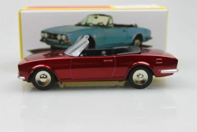 Peugeot 504 cabriolet Rouge foncé métal Dinky Toys 1423 Atlas 1/43 Neuf Boite - Photo 1/4