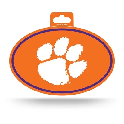 Calcomanía adhesiva ovalada Clemson Tigers a todo color NUEVA 3x5 pulgadas envío gratuito Foto 1 de 2