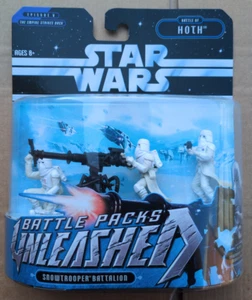 Star Wars BATTLE OF HOTH SNOWTROOPER BATTALION UNLEASHED BATTLE PACK 2005 N152 - Picture 1 of 6