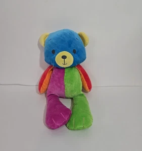 Peluche Baby Gund Lovey paleta bloque de color sonajero arrugado felpa oso de peluche 14" - Imagen 1 de 9