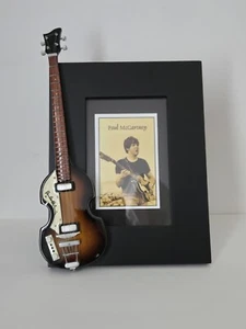 Paul McCartney Miniature Bass Guitar Frame Beatles Frame Size 8.75 x 6.75 inches - Picture 1 of 9