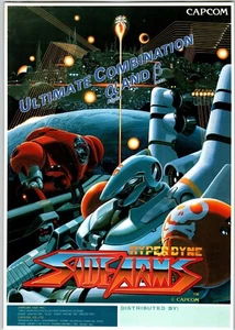 Hyperdyne Side Arms Arcade FLYER Original 1986 Videojuego Obra de Arte Japón Retro - Imagen 1 de 2