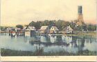 Lithograph Onset Bay Ma View At Slab City Early 1900S