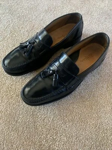 Cole Haan Shoes Black Pinch Tassel Loafers Size 11.5 Mens - Picture 1 of 6