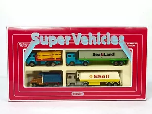 Vintage Playart Super Vehicles Diecast Shell Tanker Truck Dump Truck Sea Land - Picture 1 of 12