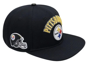 PITTSBURGH STEELERS STACKED LOGO SNAPBACK HAT Pro standard - Picture 1 of 4