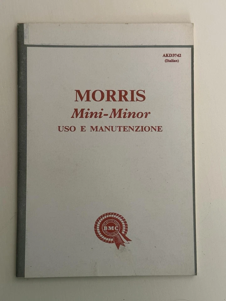 Libretto uso e manutenzione Morris Mini Minor  - Immagine 1 di 1