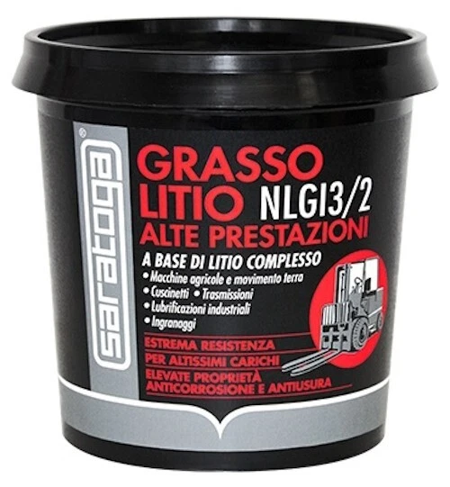 SARATOGA GRASSO AL LITIO ALTE PRESTAZIONI NLGI3/2 BARATTOLO 900 GR - Immagine 1 di 1