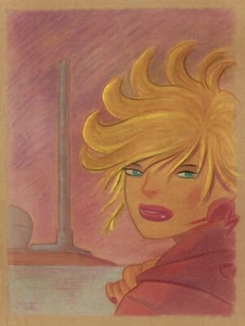 MIGUEL ANGEL MARTIN - Tavola originale 80's blonde - Picture 1 of 1