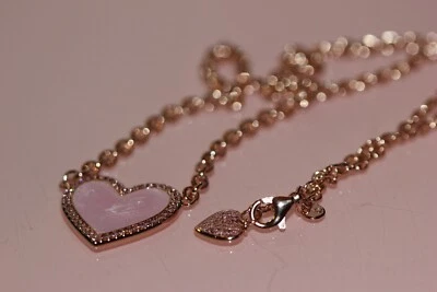 NIB LIMITED EDITION PANDORA ROSE™ PINK SWIRL HEART COLLIER NECKLACE 389279C01-50 - Image 1 of 4