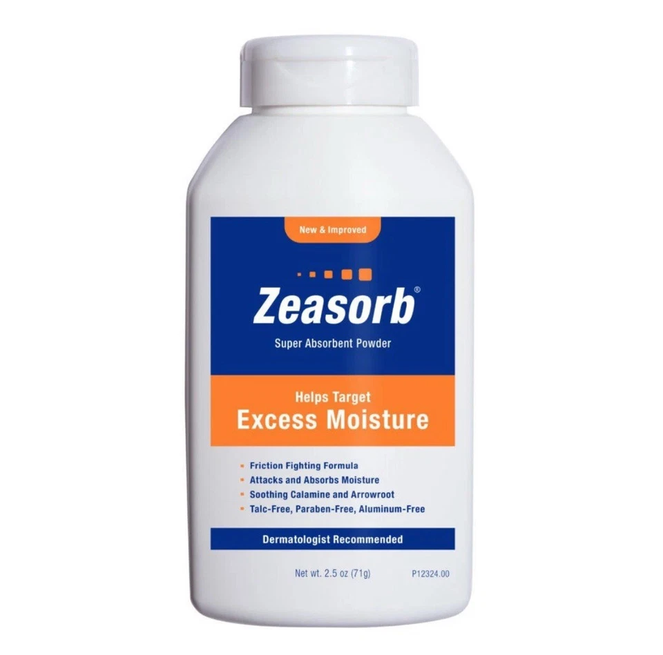 Zeasorb Prevention 超吸水粉擦痒缓解 2.5 盎司 12 包 — 第 1/1 张图片