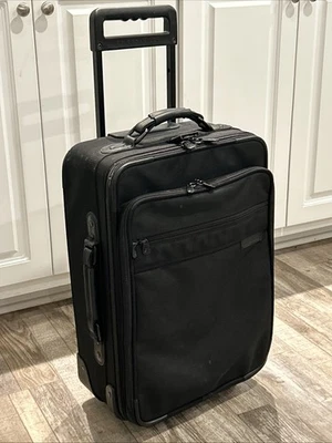 Briggs & Riley Travelware 21” 2-Wheel Upright Carry-On Nylon Luggage – Black - Image 1 of 4