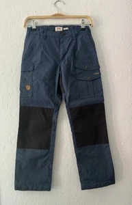Fjallraven KIDS Vidda Trousers G-1000 Blue trekking Pants Size Youth 10/11 - Picture 1 of 14