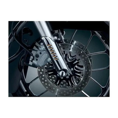 Capas escudo defletor de perna garfo inferior cromado Kuryakyn 7765 para Harley Softail - Imagem 1 de 3