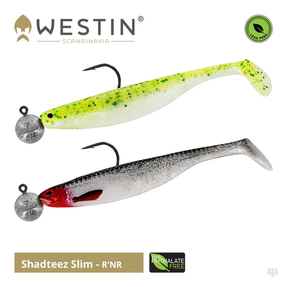Señuelos Westin Shadteez Slim R 'N R - lucioperca lucioperca chub depredador sábalo de pesca Foto 1 de 1