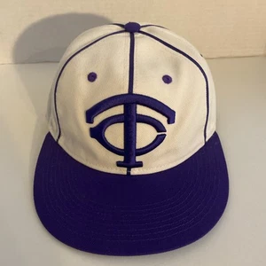 Texas Christian University Horned Frogs Team Issued Baseball Hat Nike Pinstripe - Picture 1 of 10