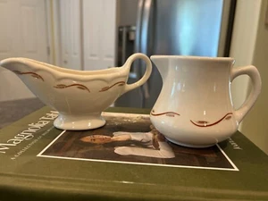 Vtg Gravy Boat and Creamer Homer Laughlin China - Picture 1 of 8