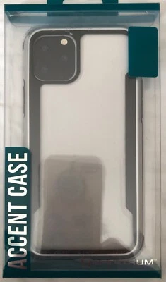 Чехол для телефона iPhone XR, прозрачный вид, прозрачный чехол с хромированным акцентом - Изображение 1 из 3