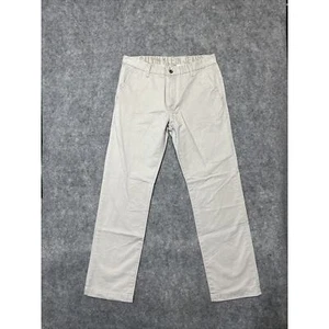 Calvin Klein Men's Straight Chino Pants Size 34 White Light Wash Pants - Picture 1 of 10
