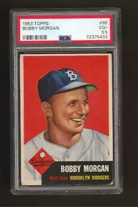 1953 TOPPS #85 Bobby Morgan PSA 3.5 VG+ Dodgers - Picture 1 of 2