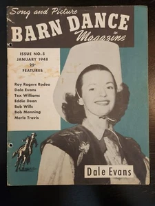 Vintage Barn Dance Magazine 1947 Square Country Music Dale Evans - Picture 1 of 3