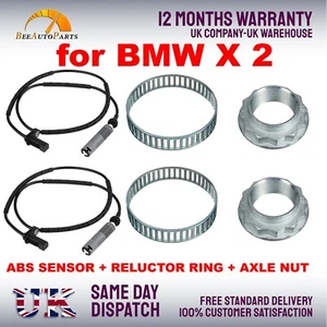 FÜR BMW 1 3ER 116 118 120 316 318 320 HINTEN ABS GESCHWINDIGKEITSSENSOR + ABS RING + MUTTER - Bild 1 von 4