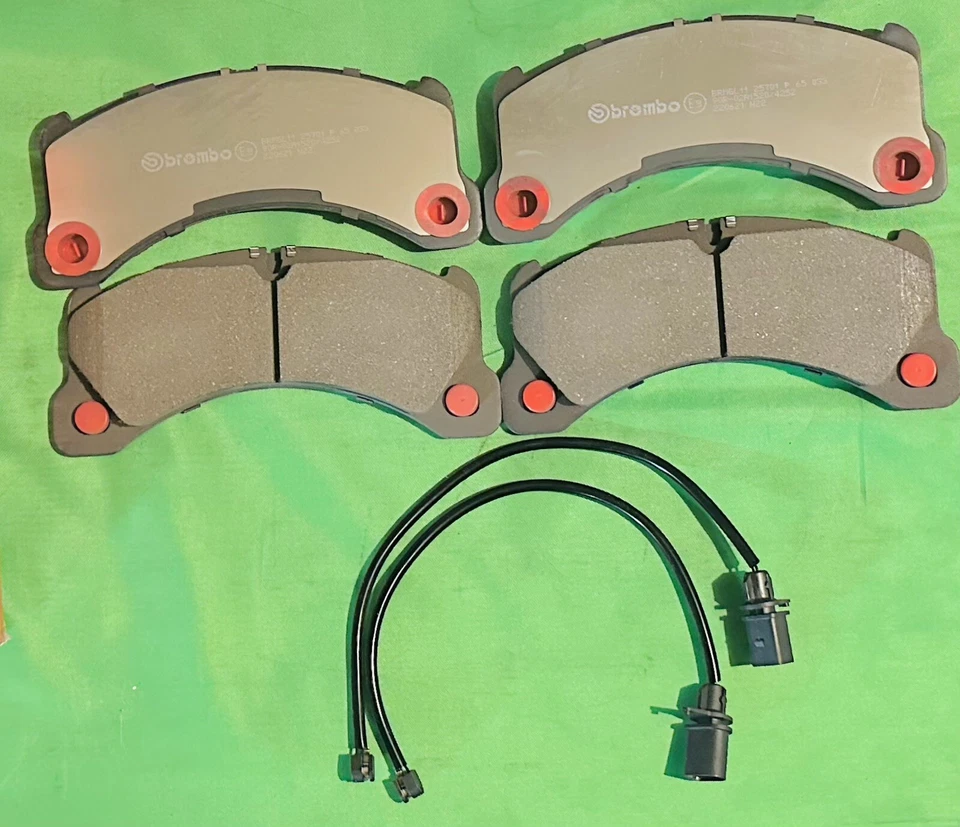 Brembo For Porsche Macan 2015-2018 Red Caliper Front Brake Pads And Sensor - Image 1 of 1
