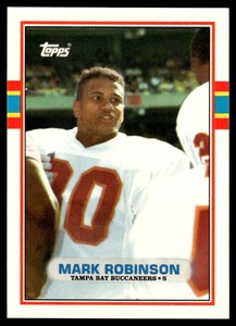 1989 Topps Traded Mark Robinson Rookie Tampa Bay Buccaneers #122T