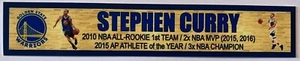 STEPHEN CURRY  GOLDEN STATE WARRIORS   FULL COLOR NAME PLATE - Picture 1 of 1