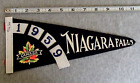 Bannière souvenir vintage années 1950 drapeau feutre NIAGARA FALLS, NEW YORK