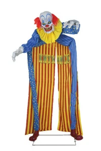 HALLOWEEN LOOMING CLOWN ANIMATED ARCH ARCHWAY CEMETARY HAUNTED HOUSE HUGE 10 FT - Picture 1 of 3