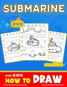 How To Draw Submarine for Kids: Easy Guide Book For Drawing With 30 Illustration - Picture 1 of 12