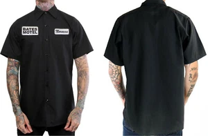 BATES MOTEL NORMAN lustiges Arbeitsshirt Punk Tattoo Biker Goth Halloween Kostüm - Bild 1 von 2