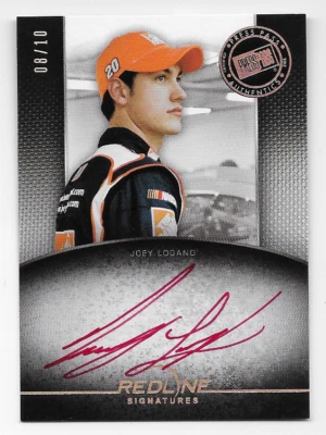 Joey Logano NASCAR 2012 Press Pass Authentics Redline auto/10 Red Autograph   (x - Image 1 of 2