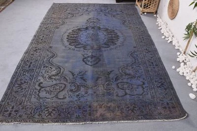 Turkish Rugs, Oriental Rug, 6x9 ft Large Rugs, Oushak Rugs, Vintage Rugs - Image 1 of 4