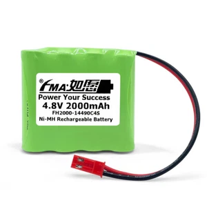 Batería recargable Ni-MH 4,8V 2000mAh para radios Futaba JR modelo juguetes coche de radiocontrol - Imagen 1 de 15