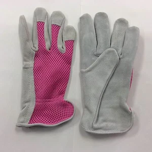 Ladies Suede lether (brushed) Garden Glove, Size Medium, Color Pink - Picture 1 of 1