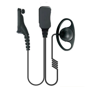 Motorola DP3400, DP4400, DP4600, DP4800 D-shape earpiece PTT Microphone