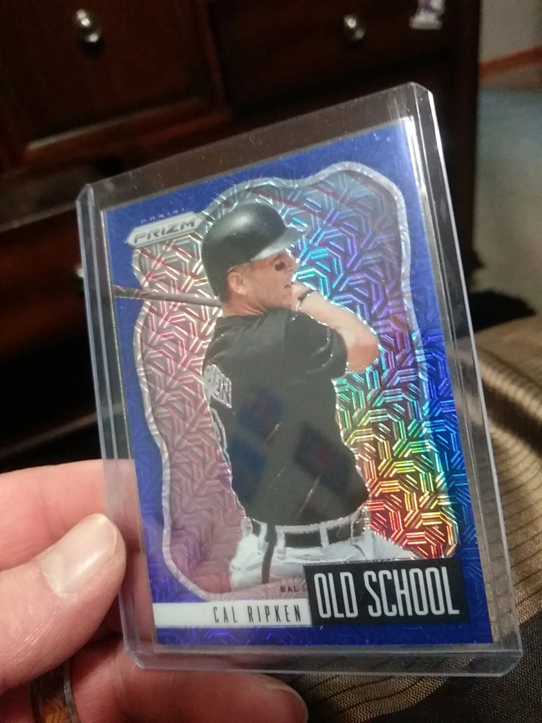 BANGER #83/199 BLUE MOJO-2021 Panini Prizm Old School Prizms Blue Cal Ripken