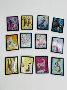 Ted Degrazia Zodiac Kühlschrank Kühlschrankmagnete Komplettset Vintage LOT 12 - Bild 1 von 10