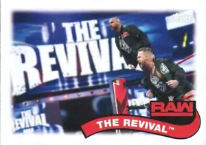 2018 Topps WWE Heritage Tag Teams and Stables inserto #TT-7 The Revival FTR AEW - Imagen 1 de 2