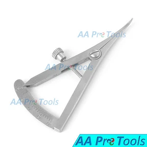 AA Pro: Castroviejo Caliper Curved 0-20mm Surgical Dental Medical Instruments   - Picture 1 of 3