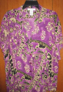 Sag Harbor Blouse Sz 22 W 100% Rayon Bust 54 Length 26.5 in - Picture 1 of 5