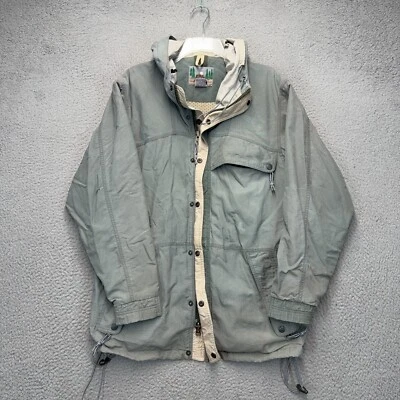 EMS Eastern Mountain Sports Jacket Mens Small Green Vintage 90s Rain FLAWS - Image 1 of 4