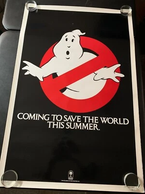 GHOSTBUSTERS ROLLED ADVANCE ORIGINAL ONE SHEET POSTER 27"x41" 1984 - Image 1 of 2