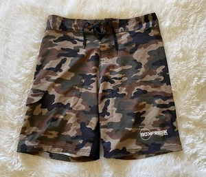 BURNSIDE Men's BoxFreak Camo Board Shorts Swim Trunks Size 32 - Picture 1 of 5